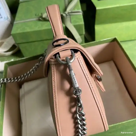 Hyper Peter GUCCI Bag Mini Marmont GG Top Handle 0602
